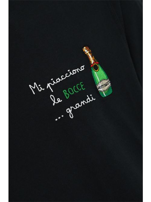 T-shirt Portofino in cotone con ricamo Bocce Grandi Mc2 Saint Barth | PORTOFINO00052H BOCCE GRANDI 00 EMB